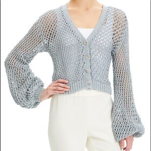 Theory balloon sleeve cardigan